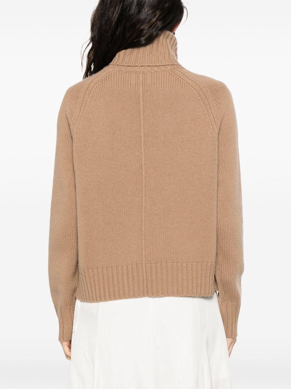 turtleneck raglan-sleeve sweater - 4