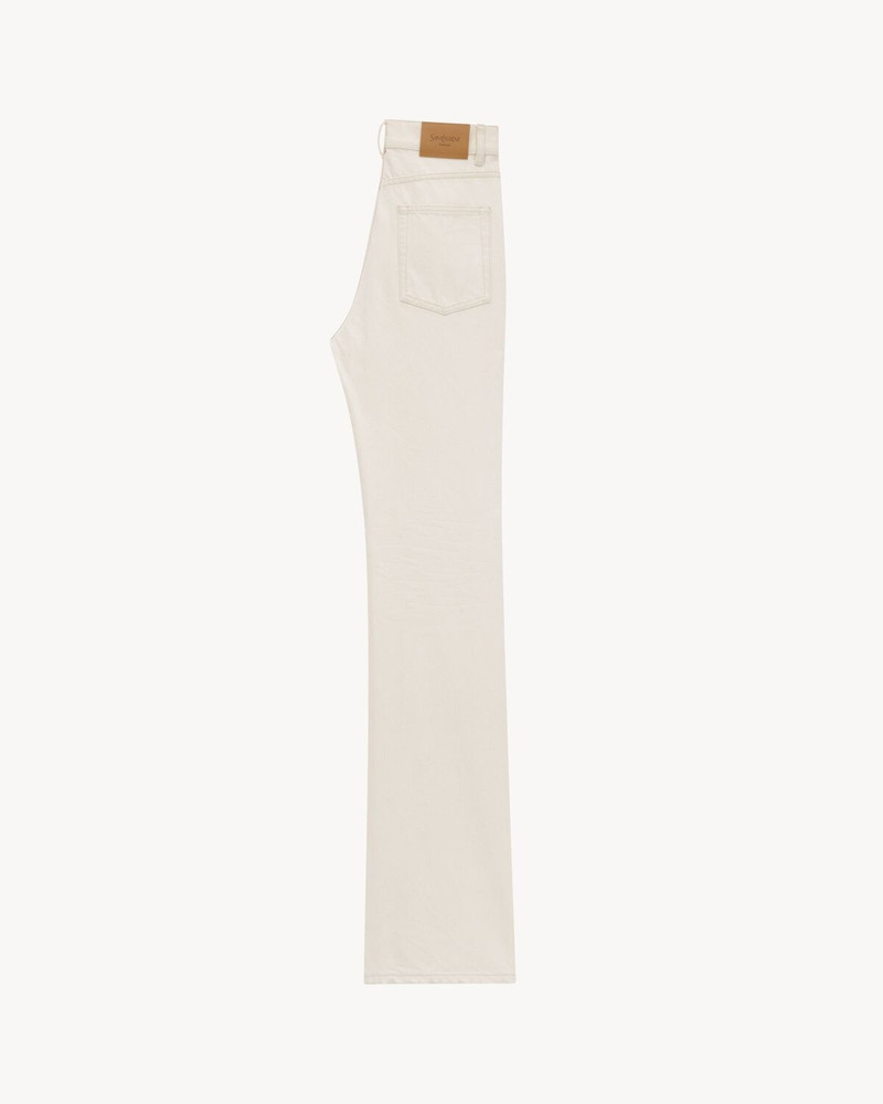 SAINT LAURENT 70'S JEANS IN ALMOND MILK DENIM outlook