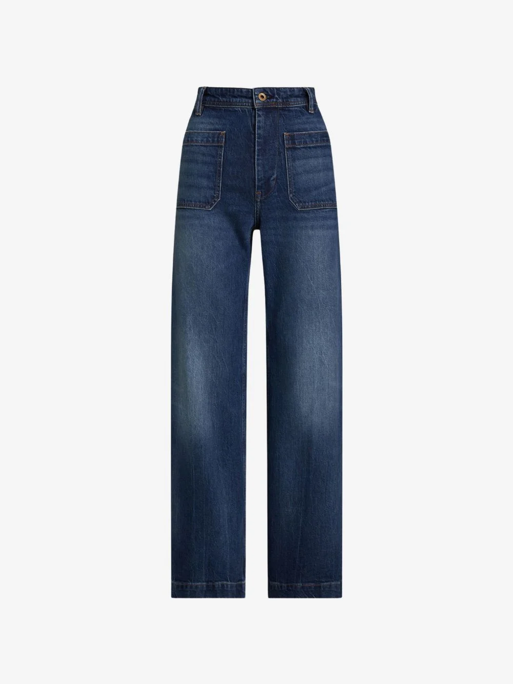 patch-pocket jeans - 1