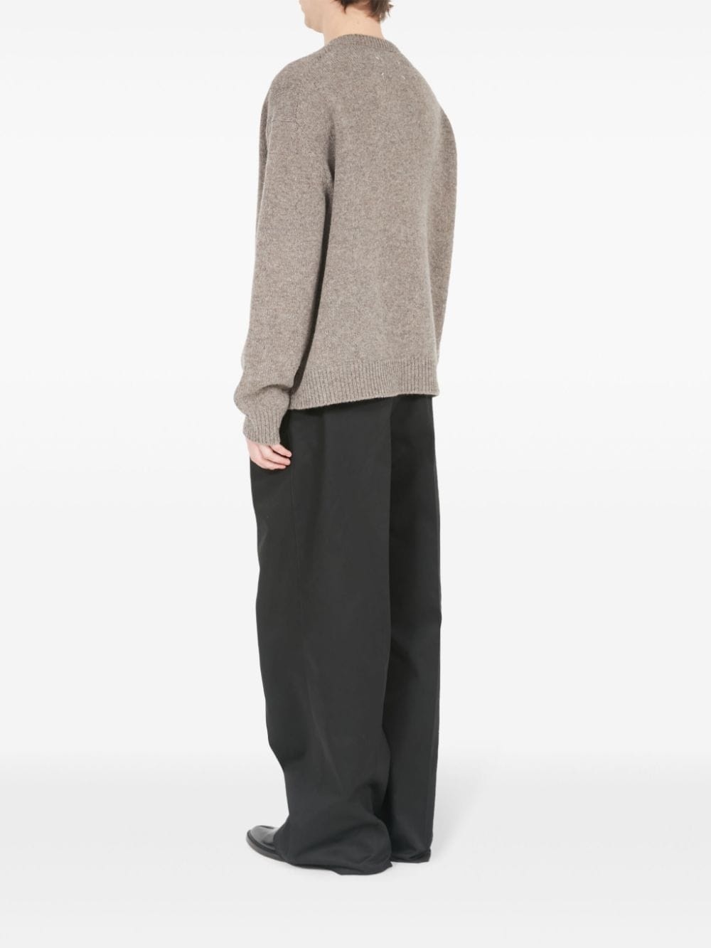 speckle-knit wool jumper - 5