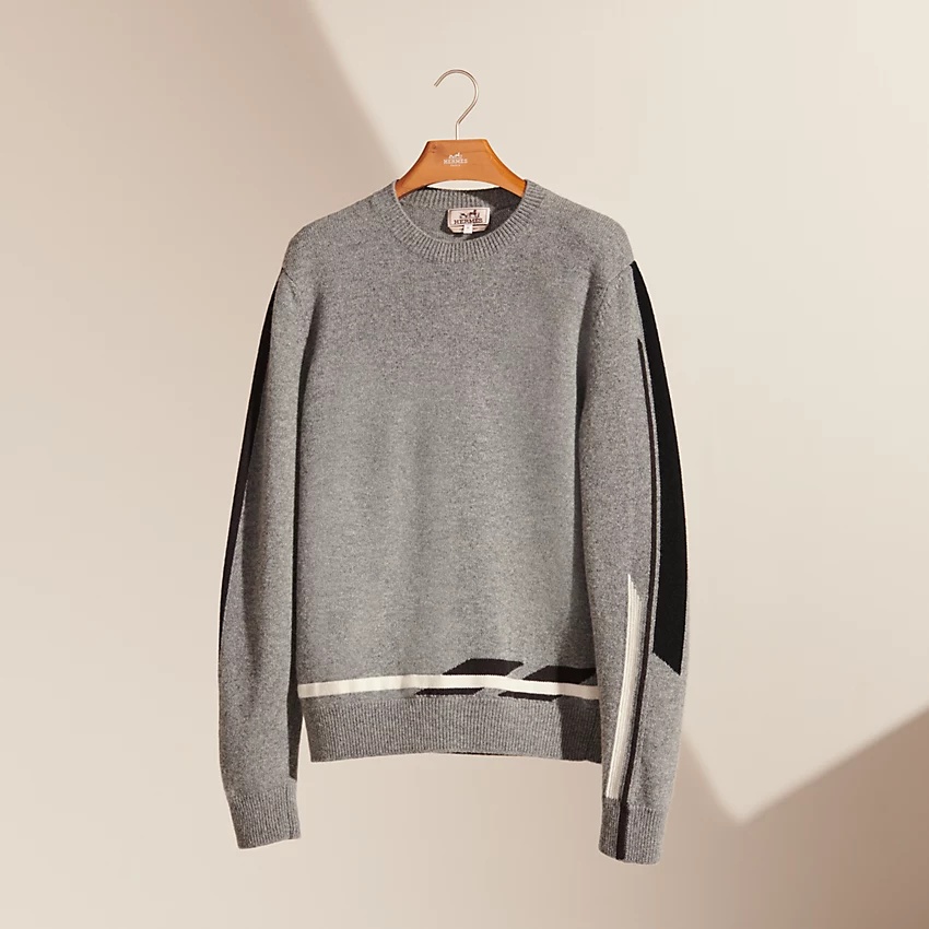 "Lignes graphiques" crewneck sweater - 1