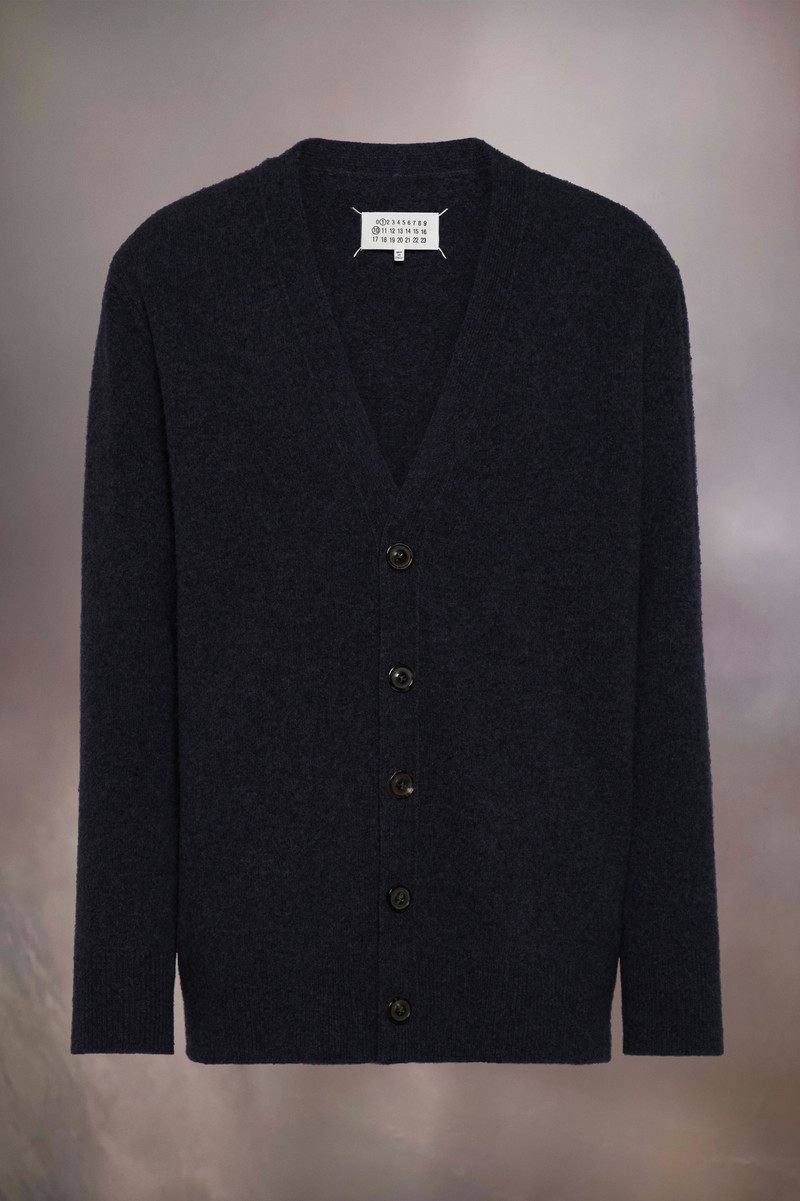 Washed Lambswool Cardigan - 1