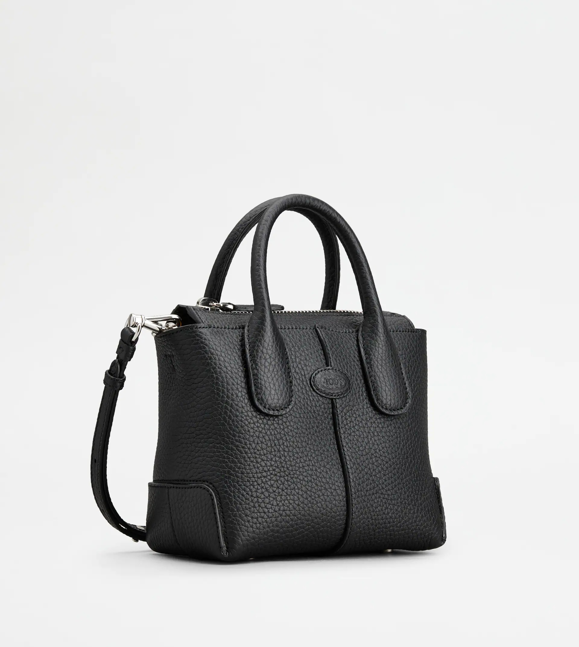 TOD'S DI BAG IN LEATHER MINI - BLACK - 3