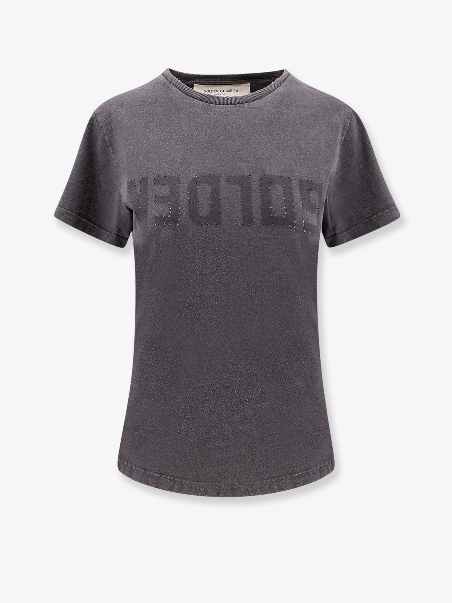 Golden Goose Deluxe Brand Doris Cotton T-Shirt With Logo Detail - 1