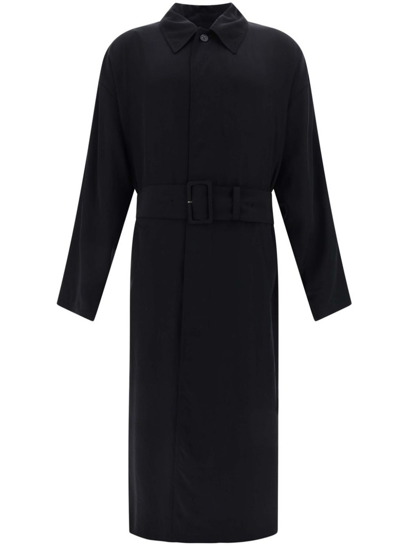 belted maxi trench coat 1