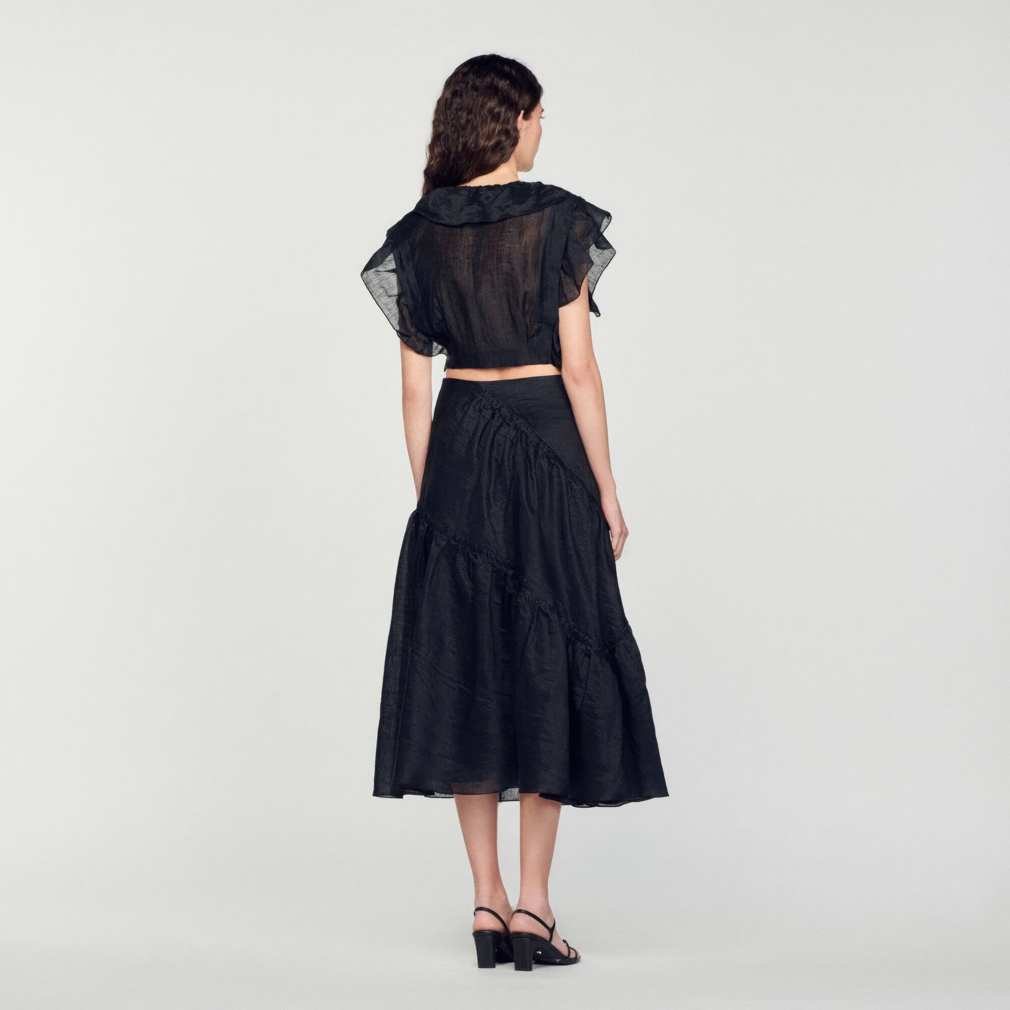 LONG RUFFLED SKIRT - 6