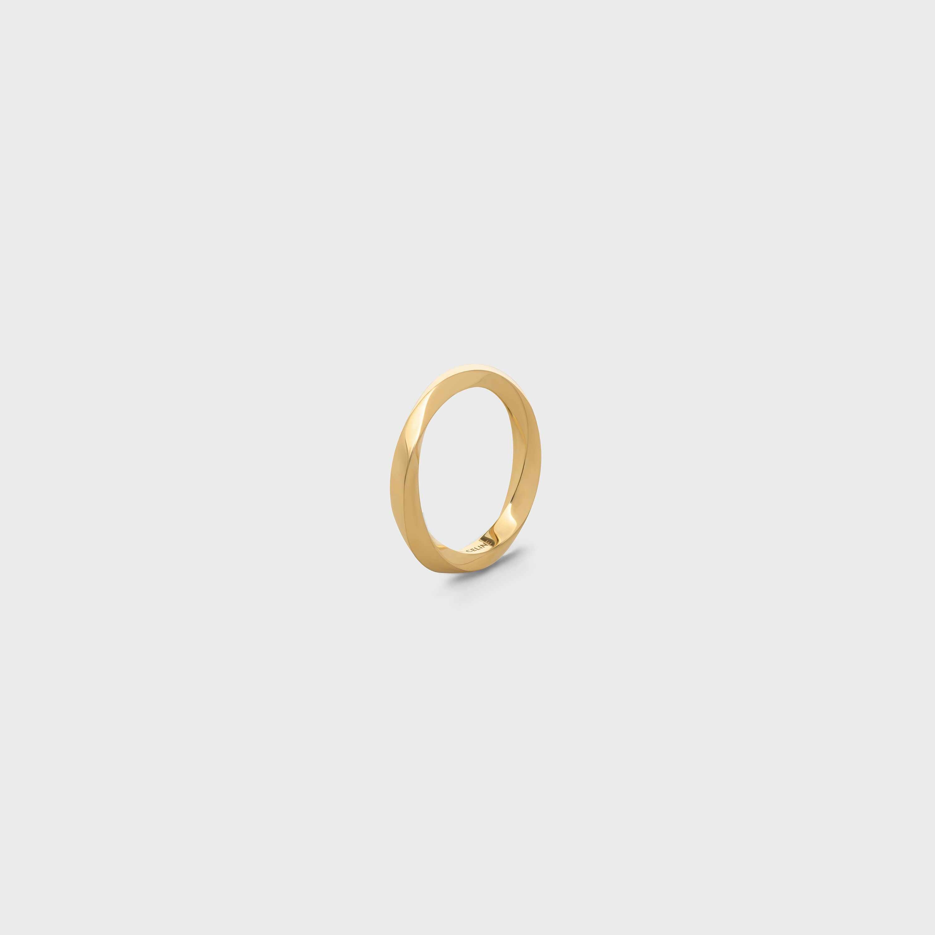 Torsion Ring in Yellow Gold - 2