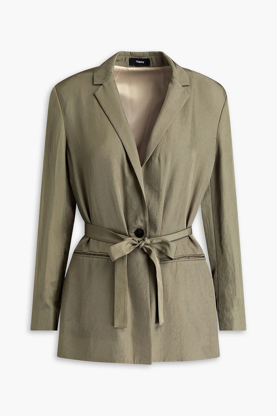 Washed-twill blazer - 1