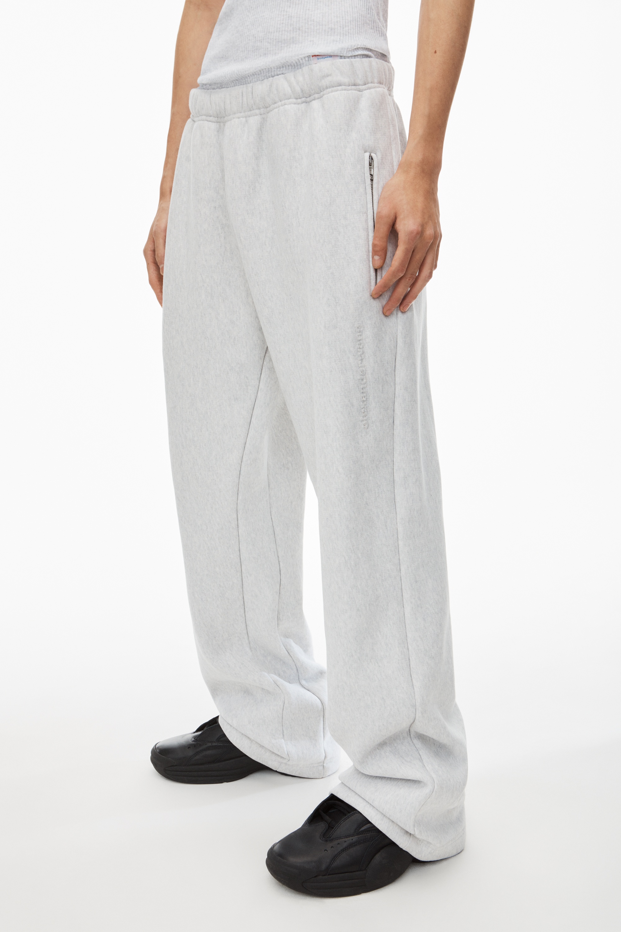 Logo EMBROIDERED oversized sweatpants in heavy cotton Terry - 3