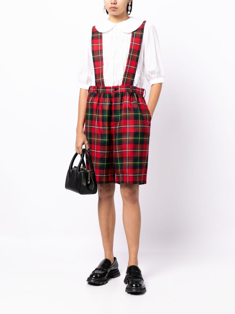 Comme des Garçons GIRL tartan-print wool playsuit outlook