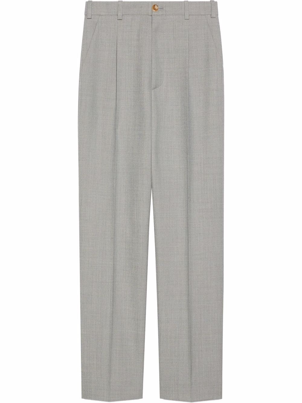 pressed-crease tailored trousers - 1