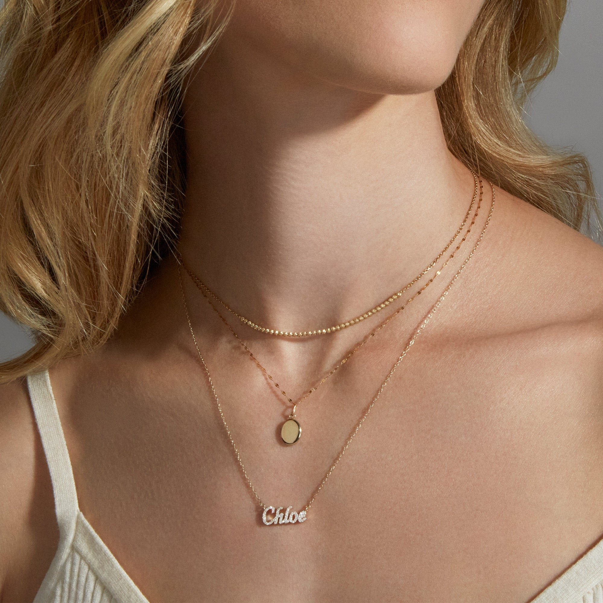 Say My Name Diamond Necklace - 4