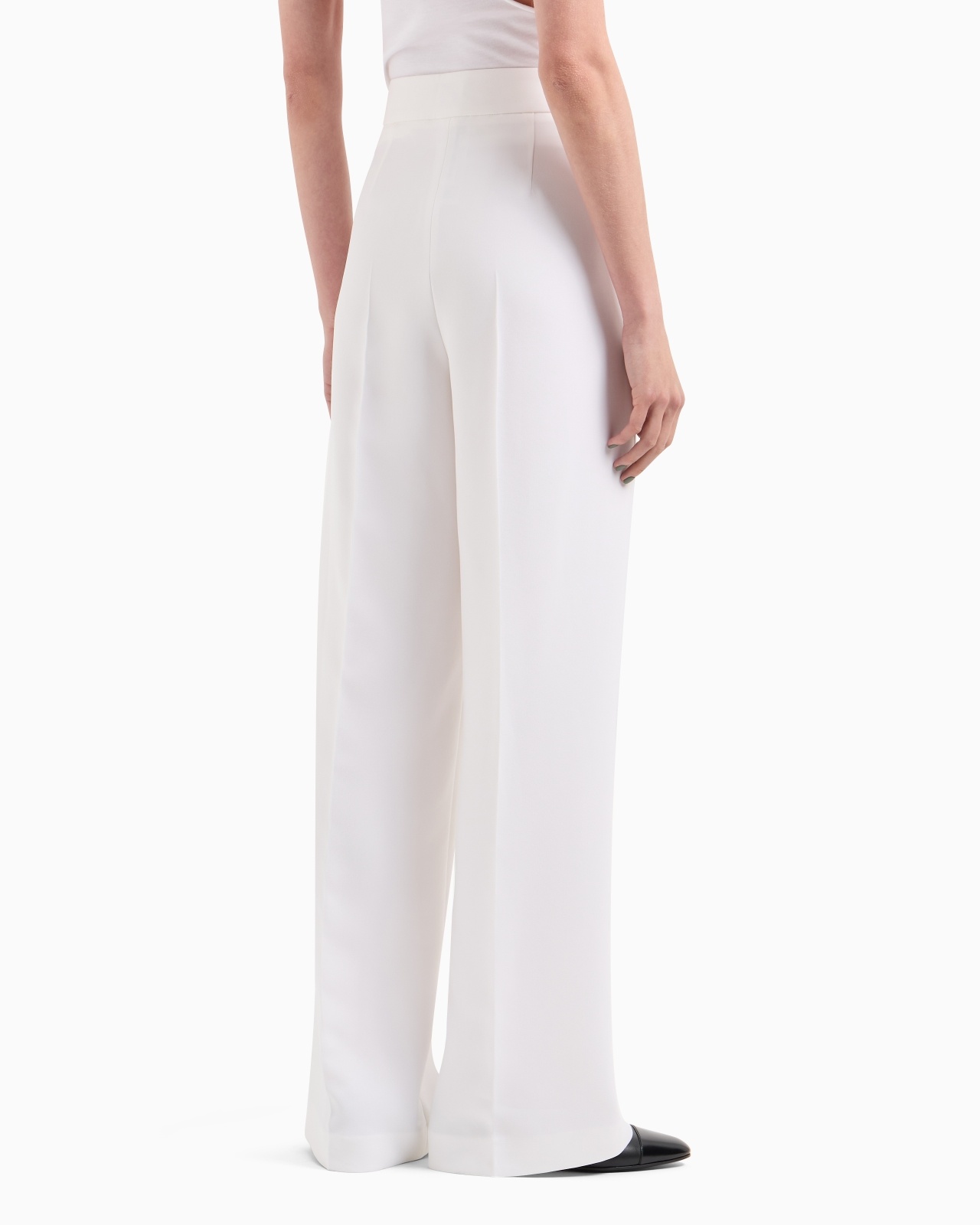 SINGLE-PLEAT, SILK CRÊPE CADY TROUSERS - 3
