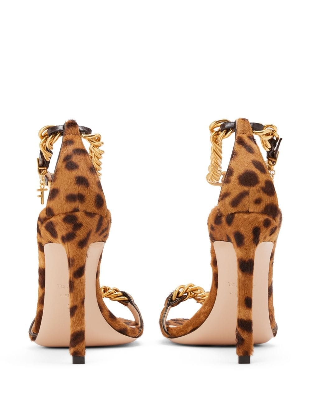 Zenith 105mm calf-hair sandals - 3