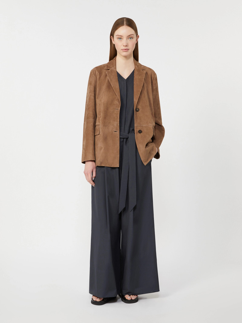 'S Max Mara CENTRO Cotton poplin jumpsuit - ULTRAMARINE outlook