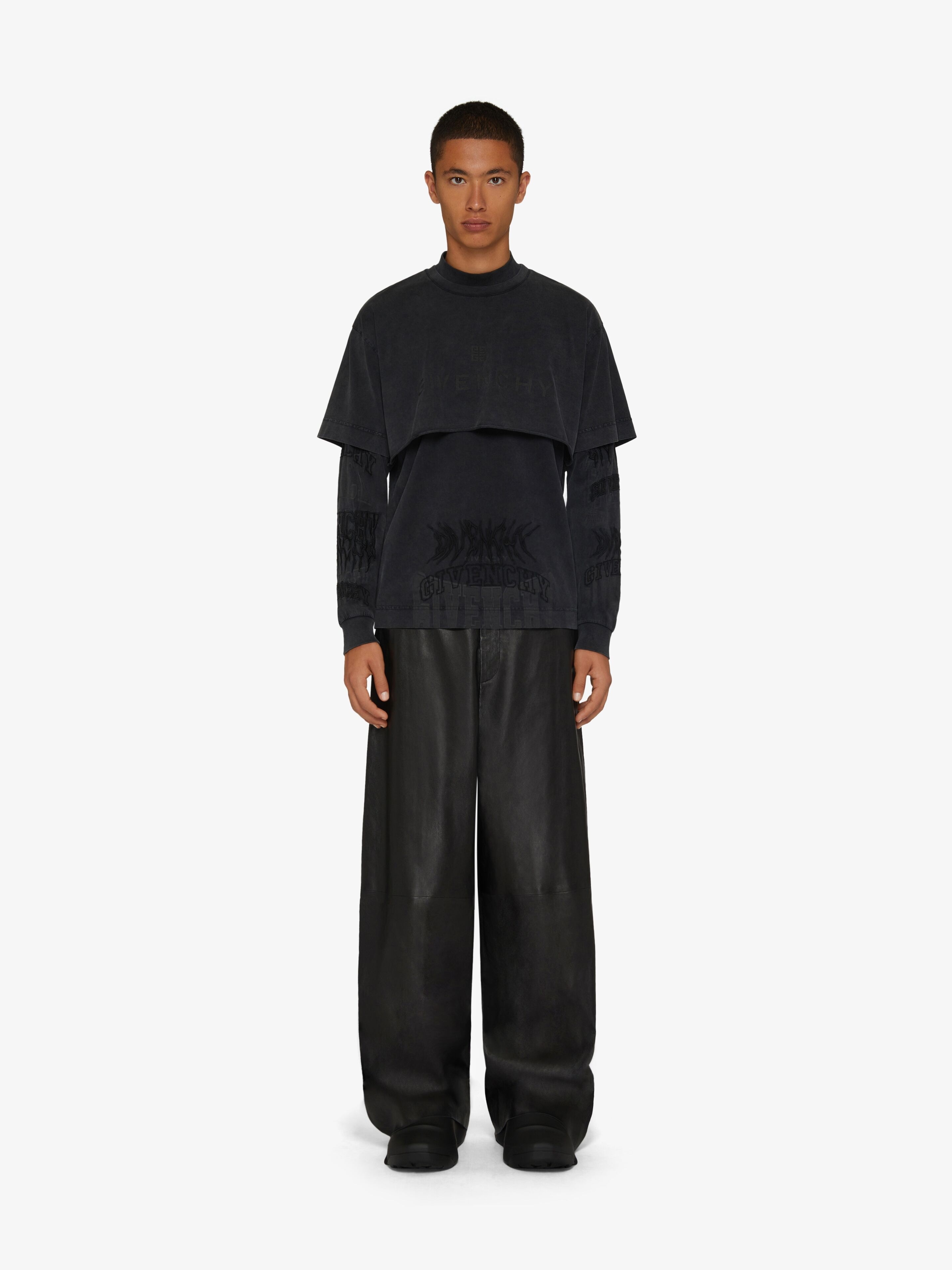 OVERSIZED PANTS IN LEATHER - 2