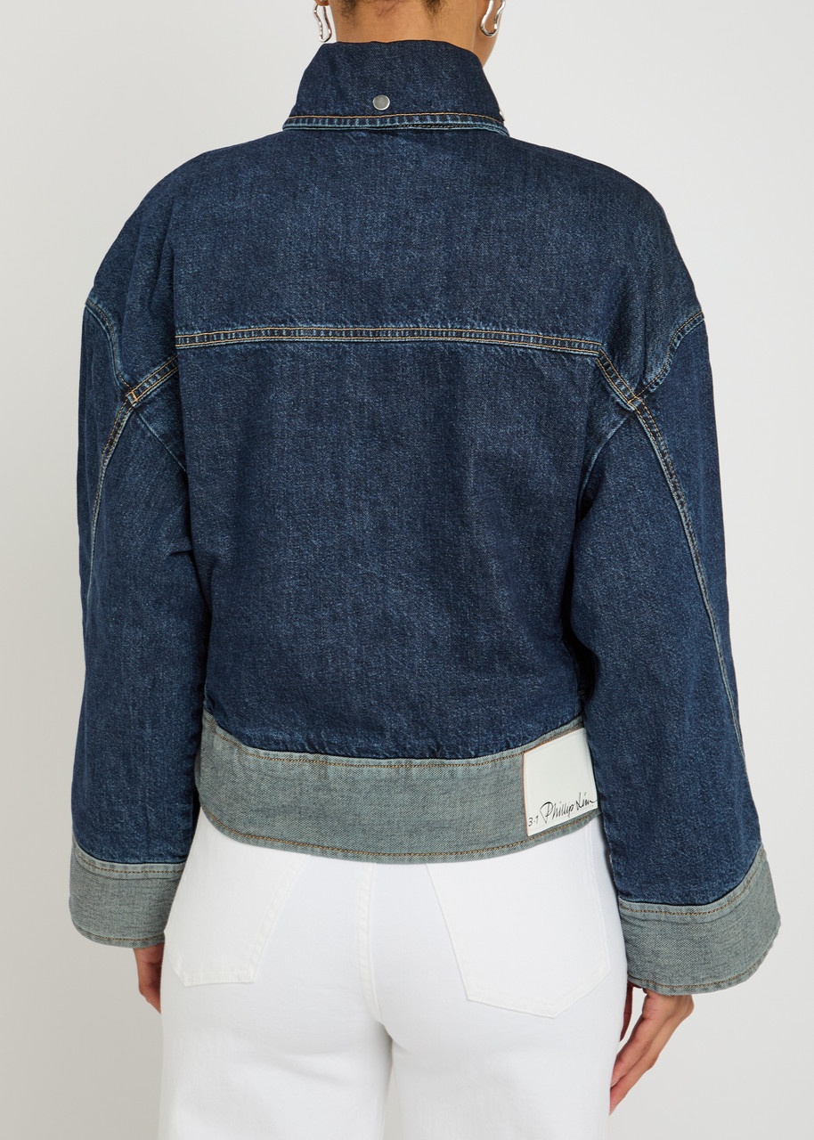 3.1 Phillip Lim Boxy Tie-waist Denim Jacket - 3