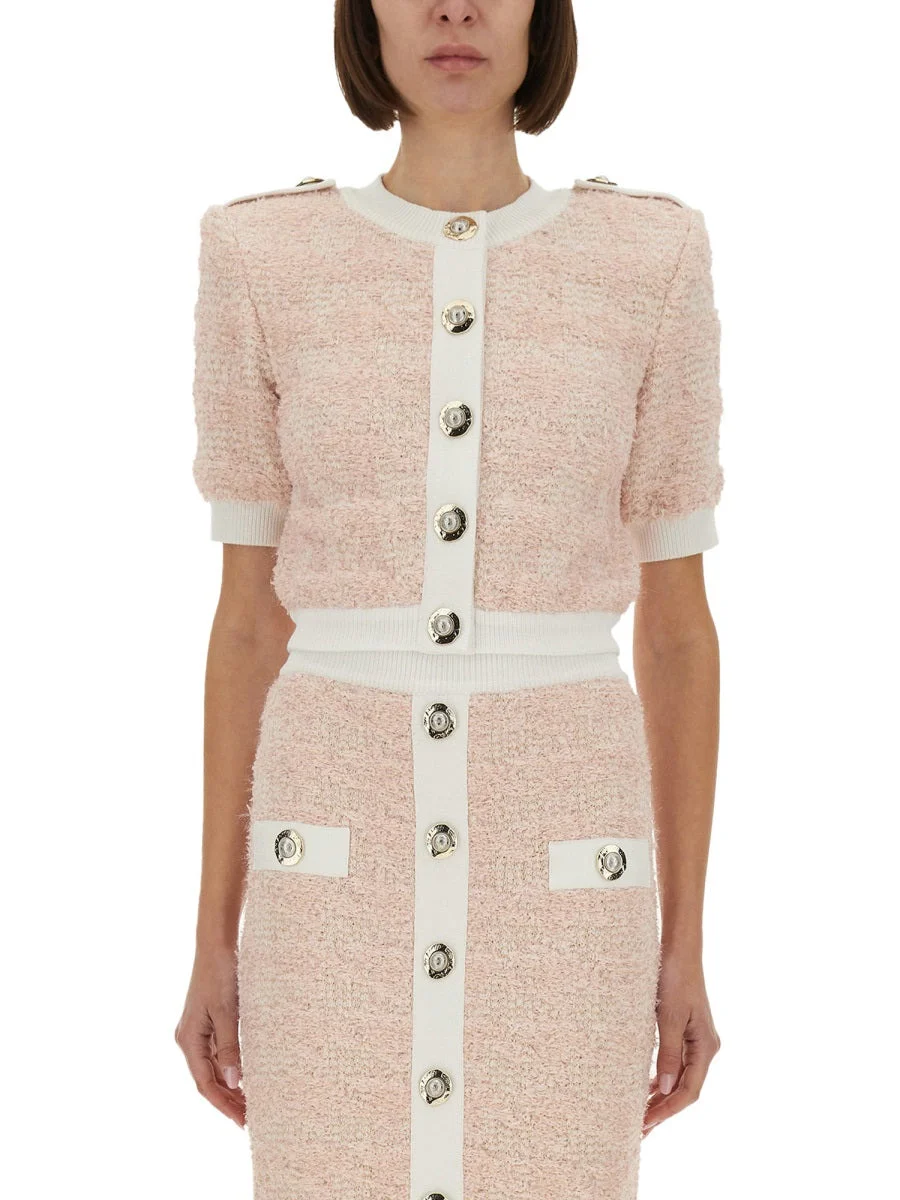 Balmain Women Tweed Cardigan - 1