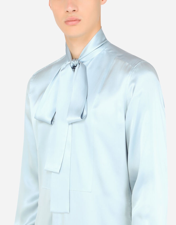 Silk satin Martini-fit tuxedo shirt - 4