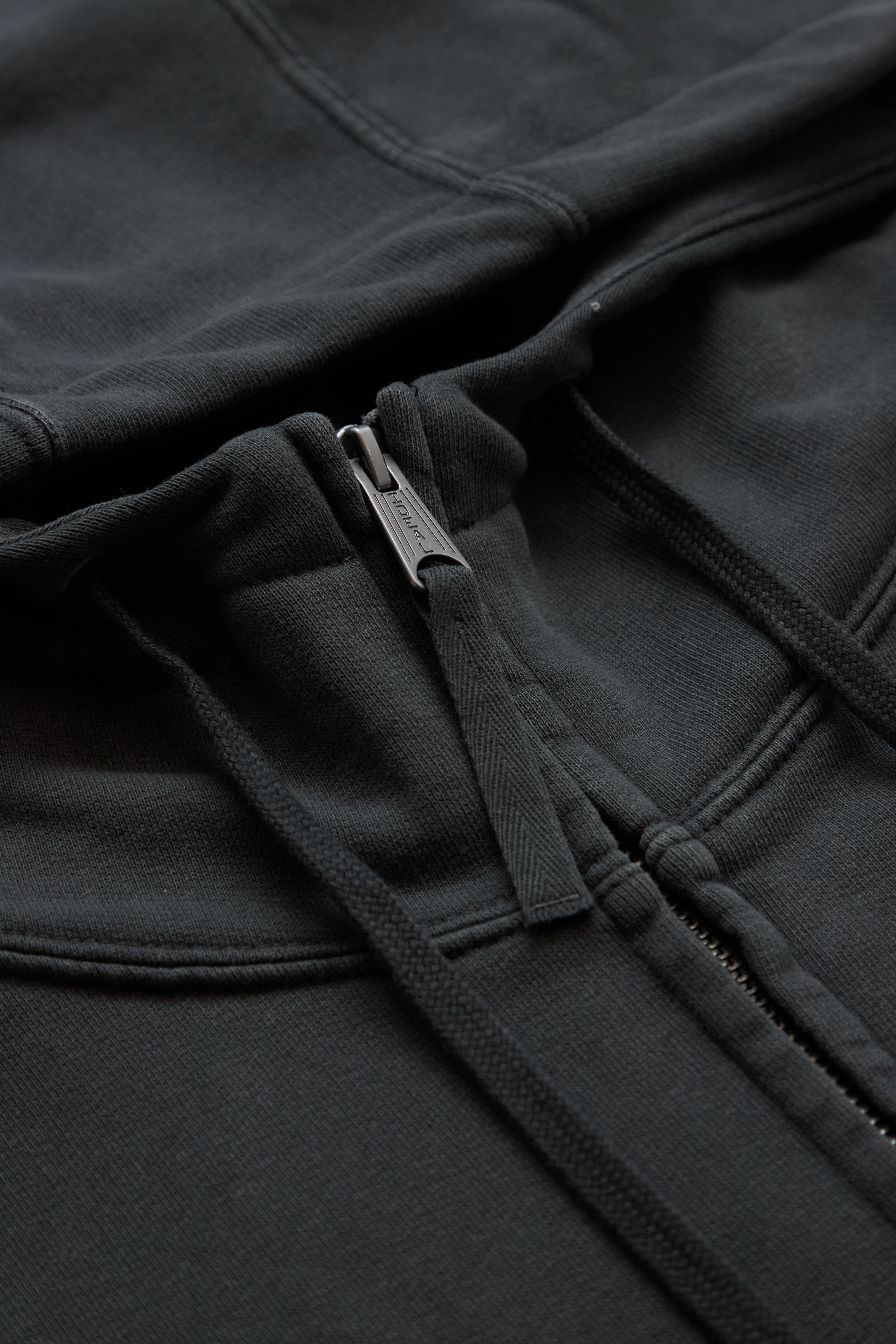 Maison Margiela Zip Up Hoodie With Logo In Back Black - 3