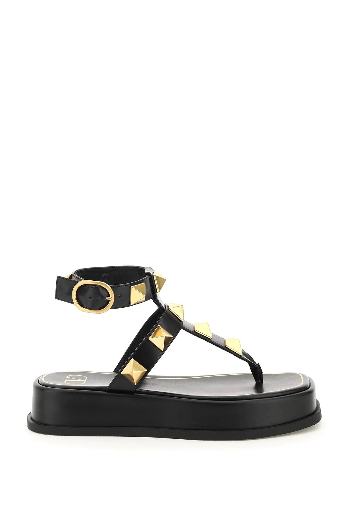 ROMAN STUD FLATFORM SANDALS - 1