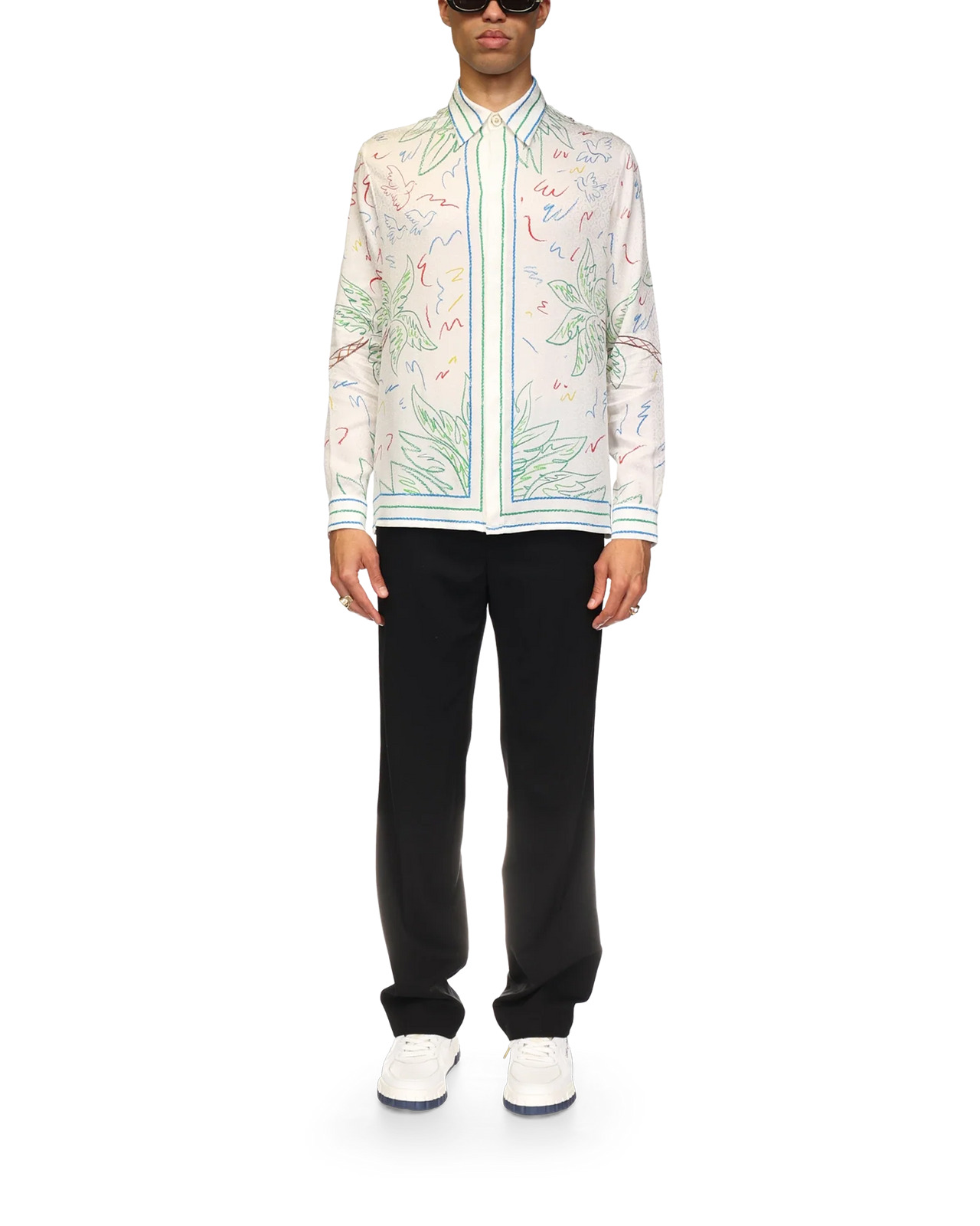 Crayon Tennis Club Silk Shirt | Casablanca Paris - 2