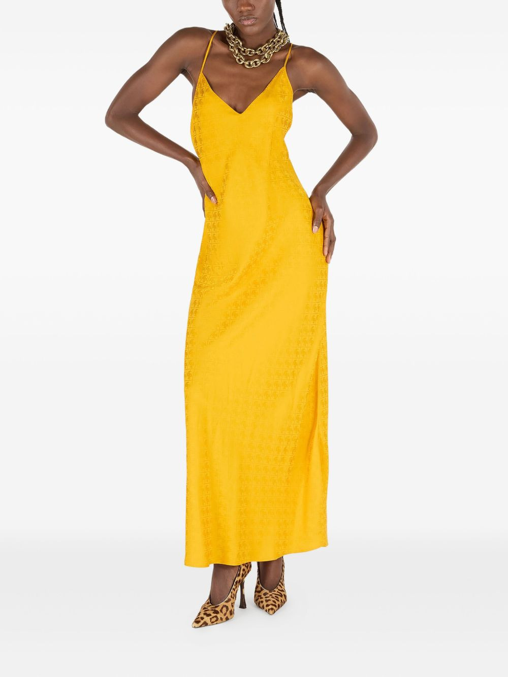 Snake monogram dress - 2