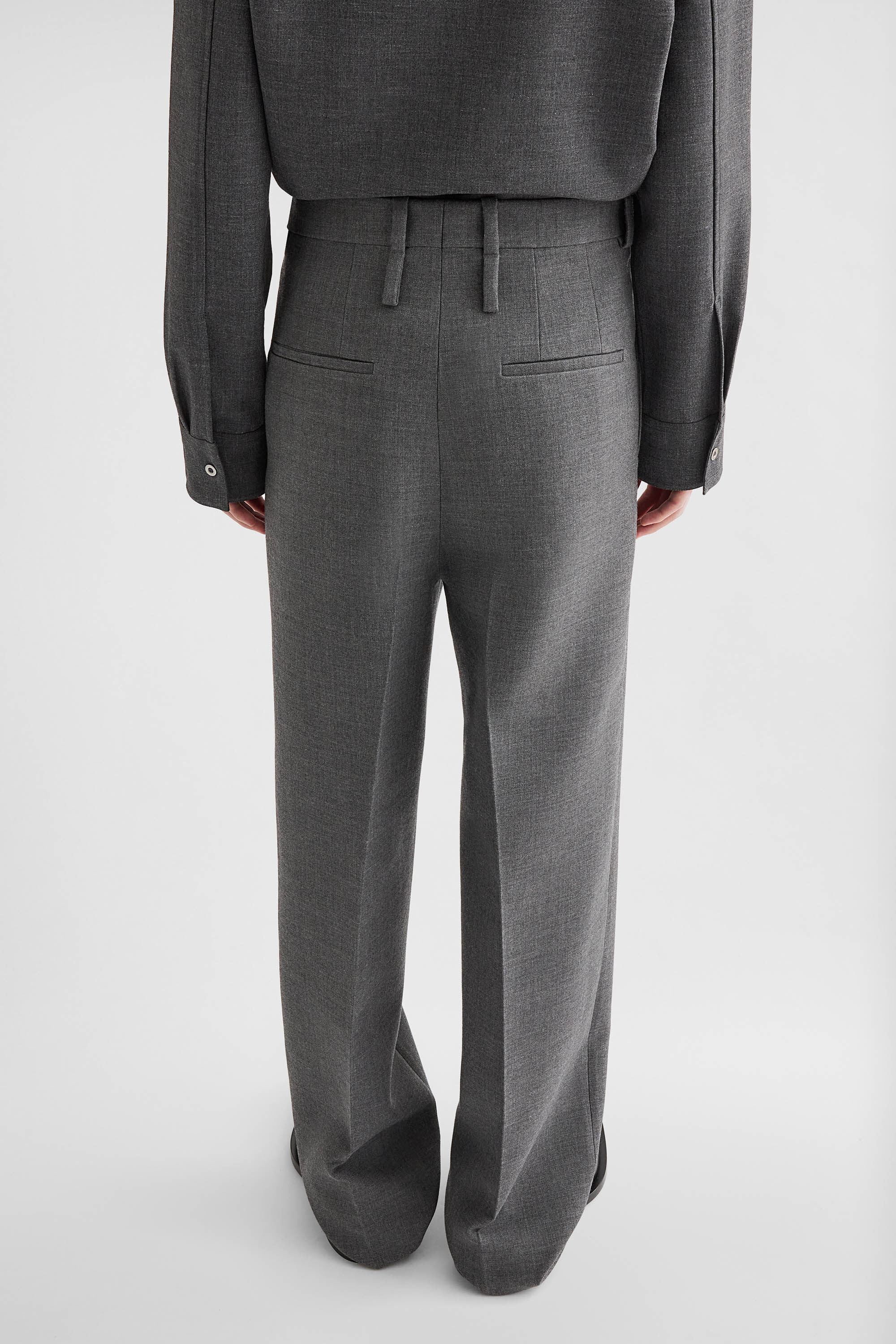 Wool Gabardine Trousers - 3