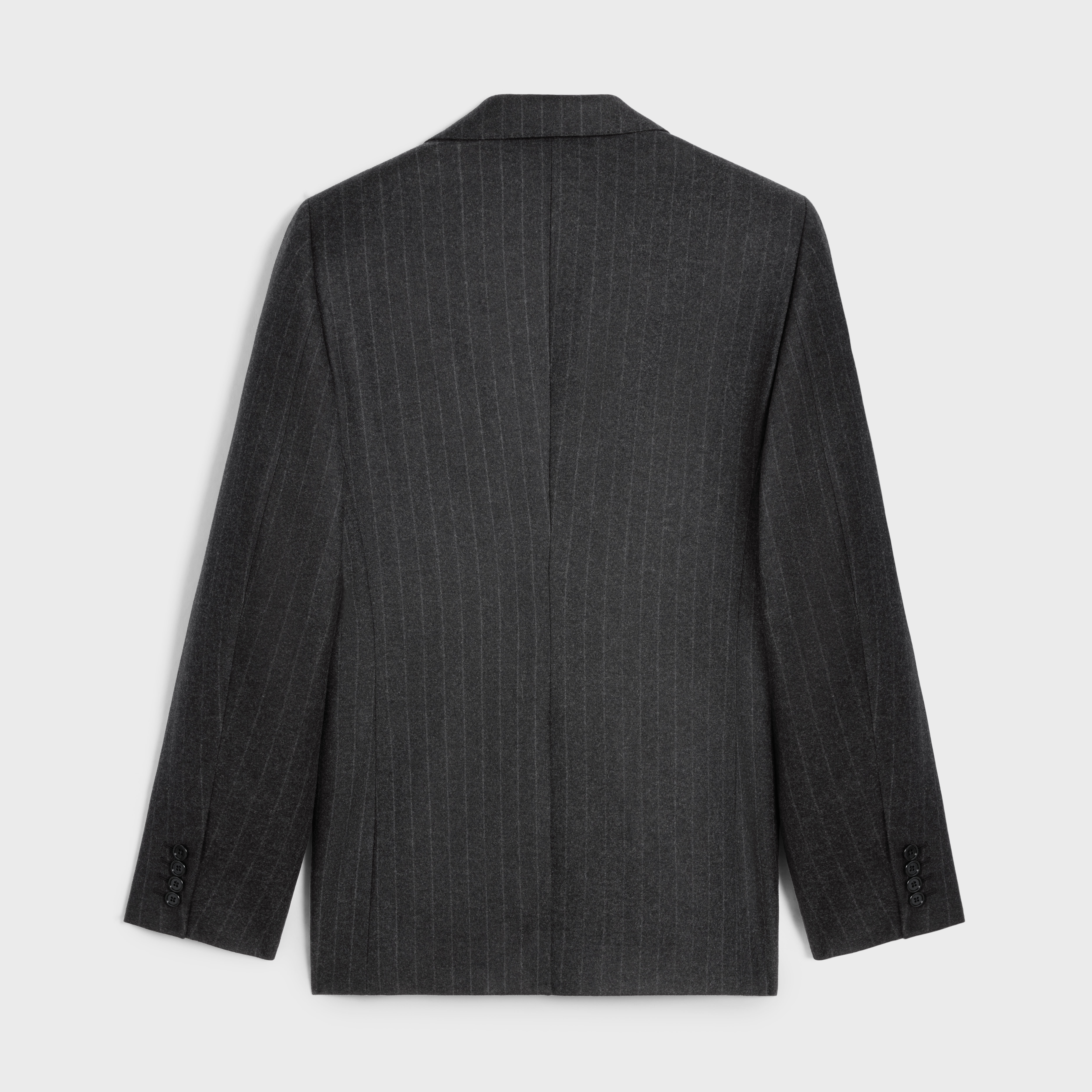 classic jacket in striped flannel - 2