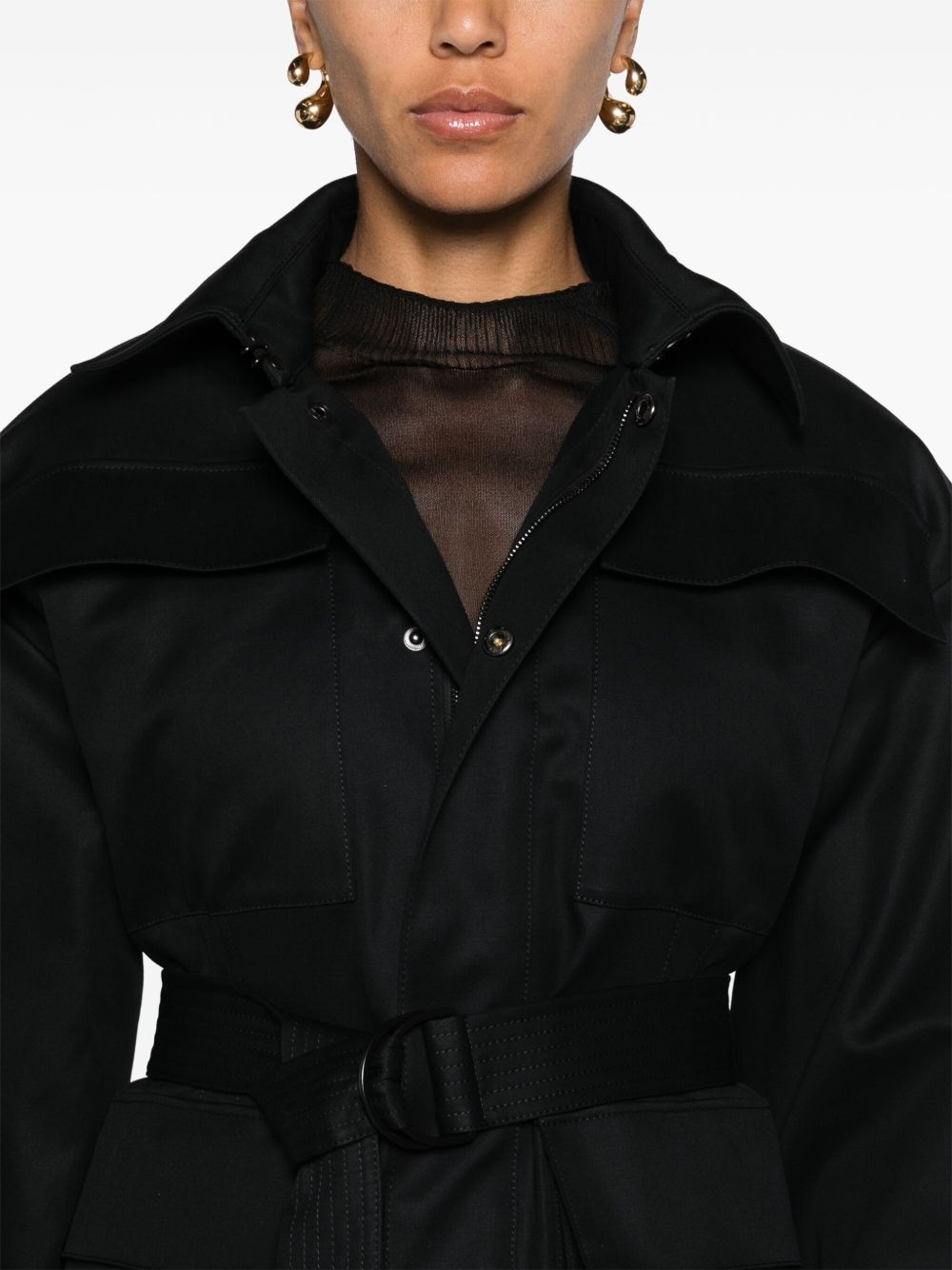 Drill belted parka - 5