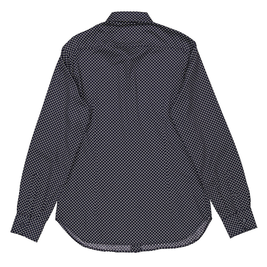 Emporio Armani All-Over Logo Print Cotton Shirt - 7