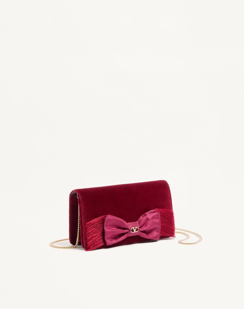 VLOGO SIGNATURE MINI VELVET SHOULDER BAG 3