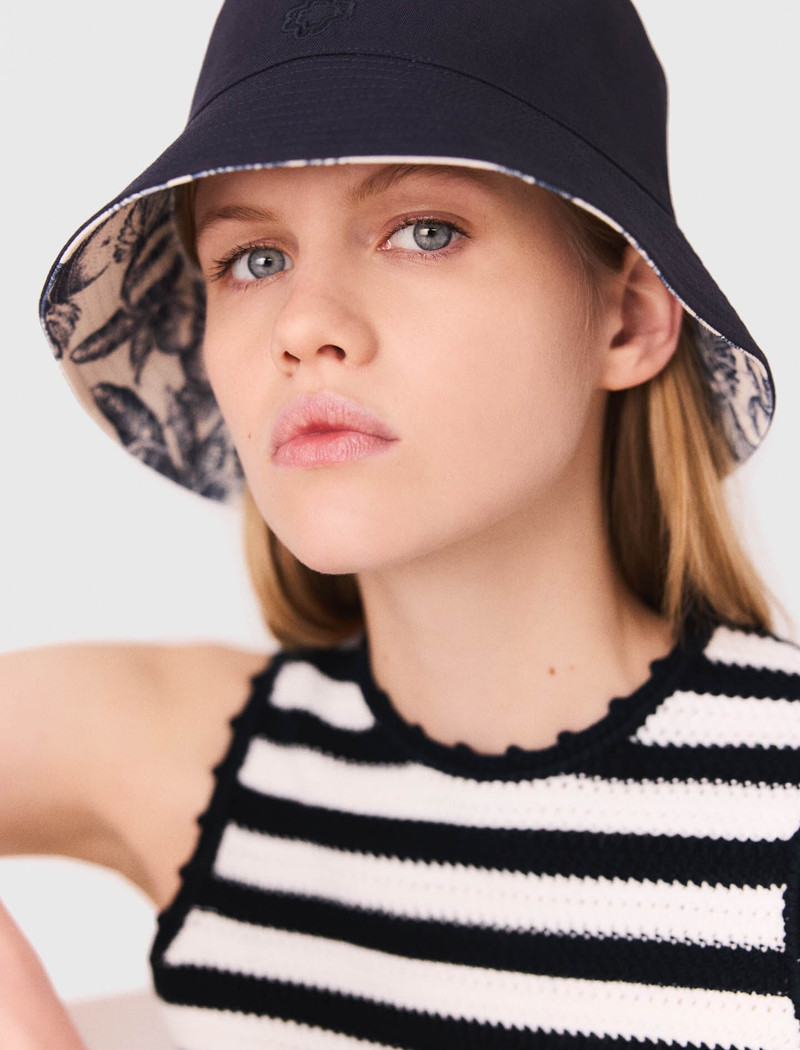 maje Reversible fruit print bucket hat outlook