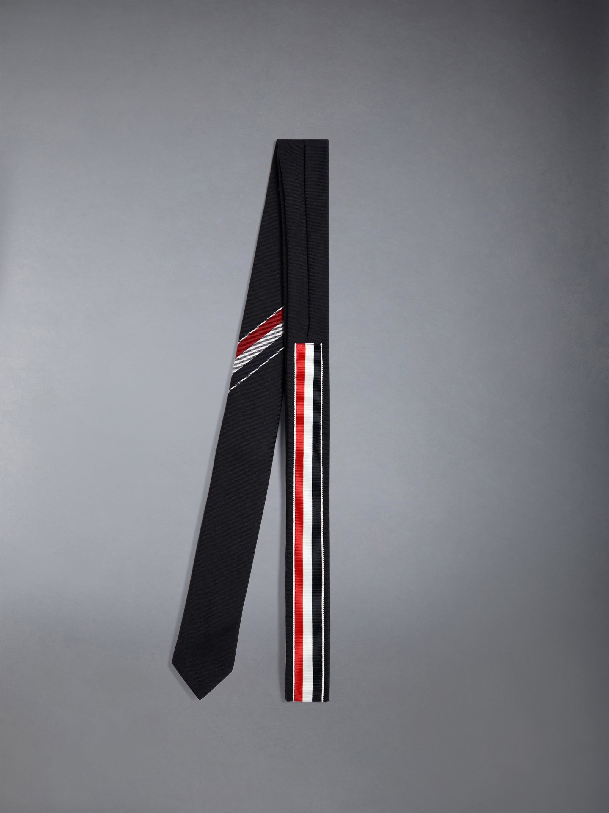 TWILL WOOL STRIPE TIE - 2