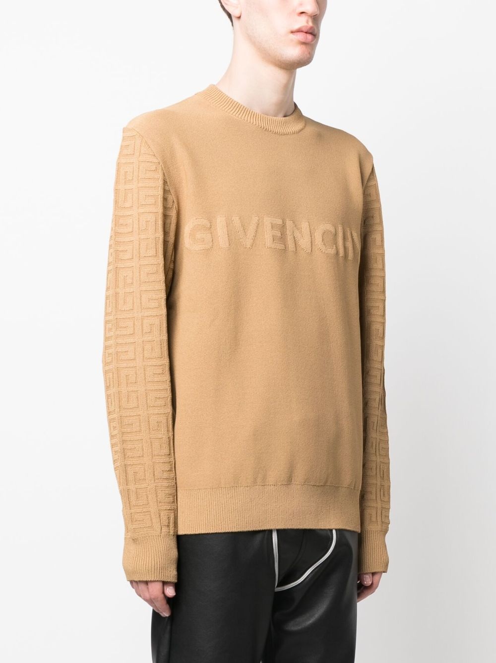 embossed-logo sweatshirt - 3