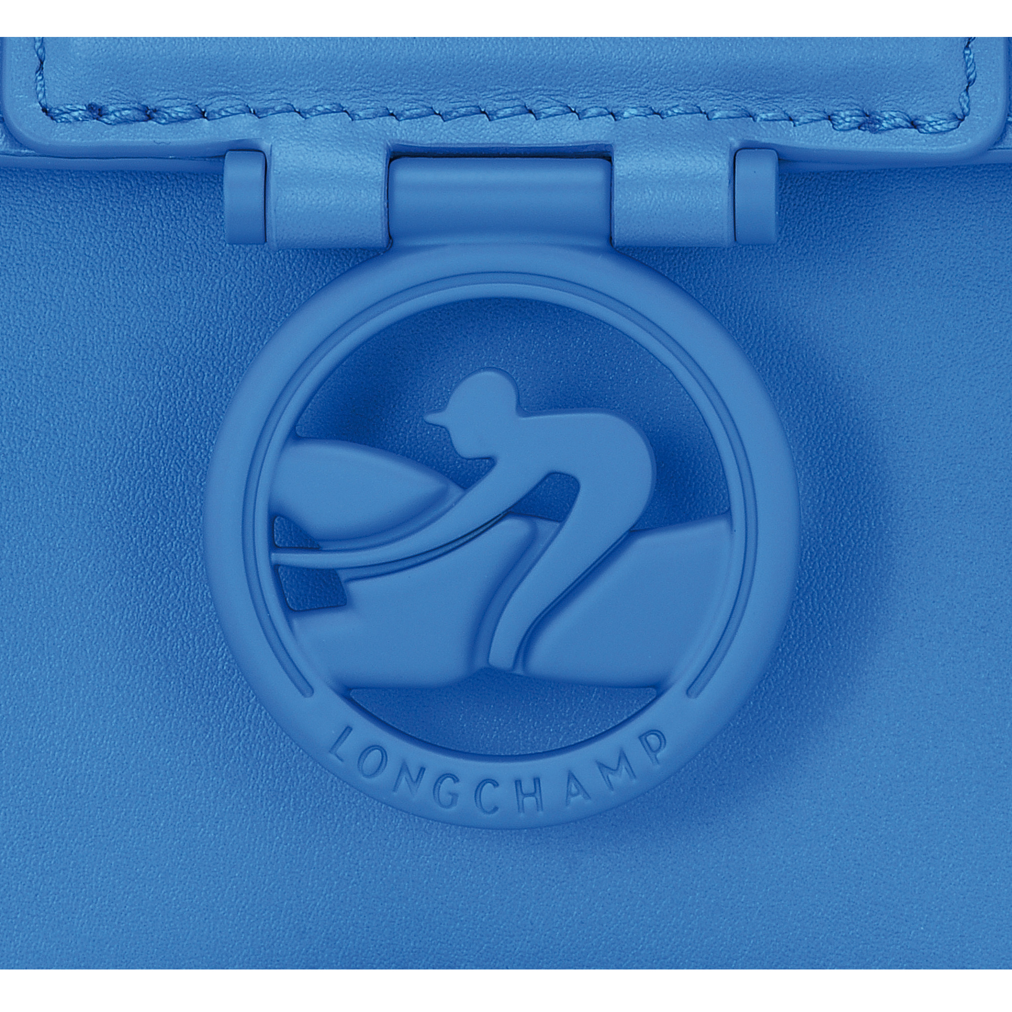 Box-Trot S Crossbody bag Cobalt - Leather - 3