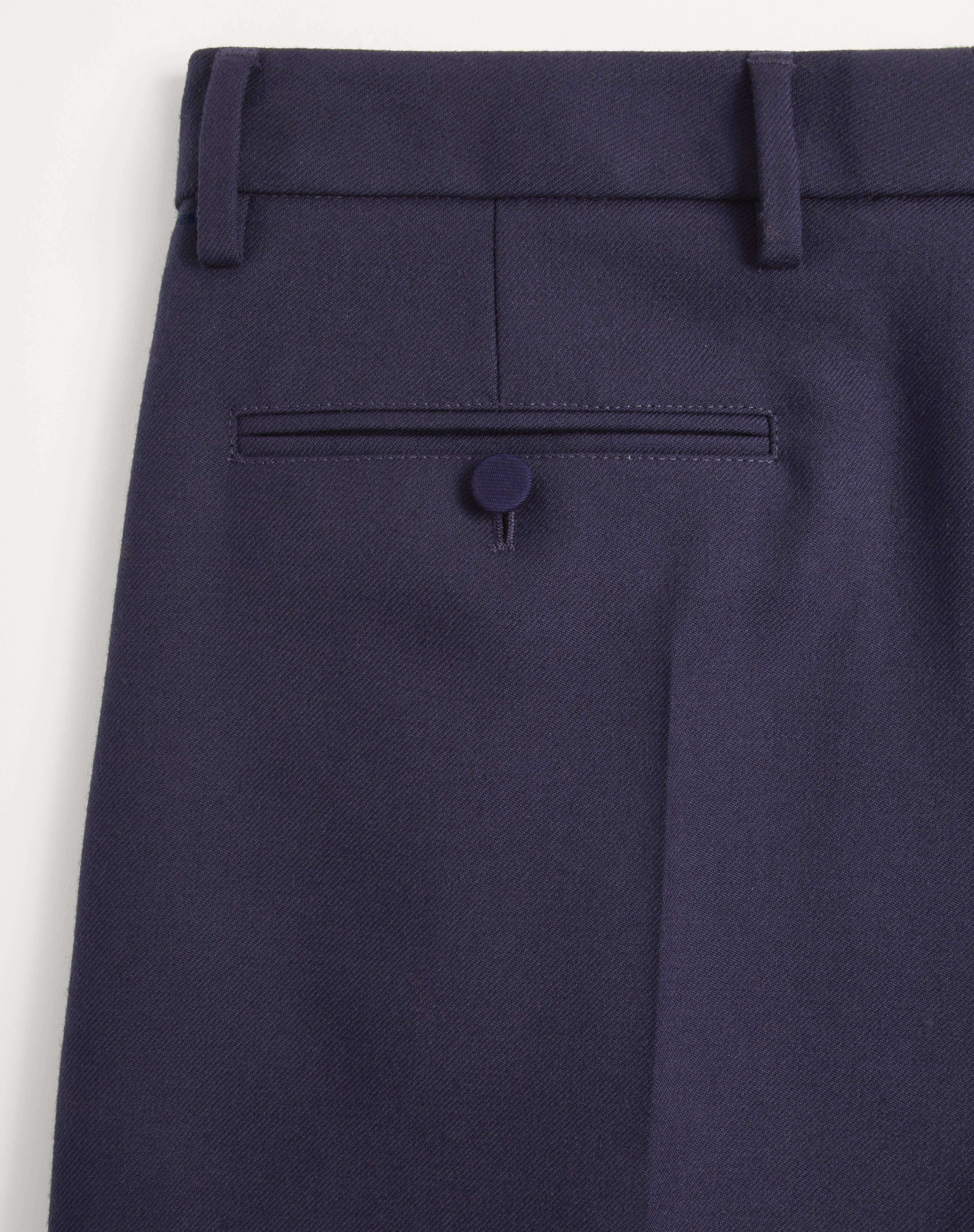 CUFFED WOOL GABARDINE BERMUDA SHORTS - 6