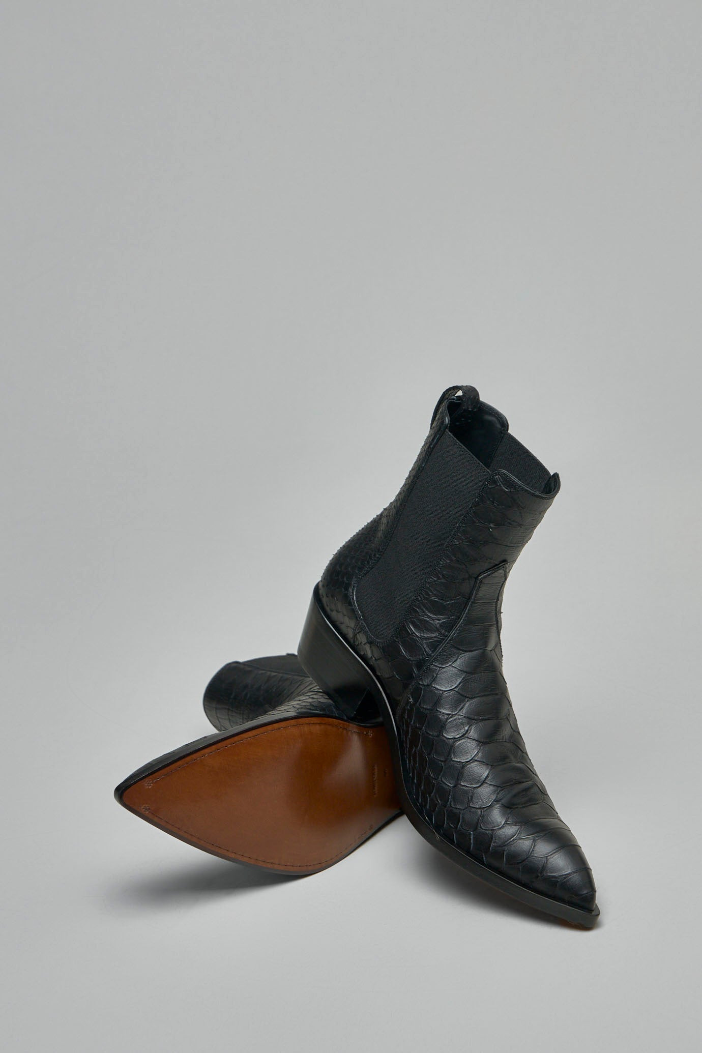 Matte Printed Python Chelsea Boot - 5