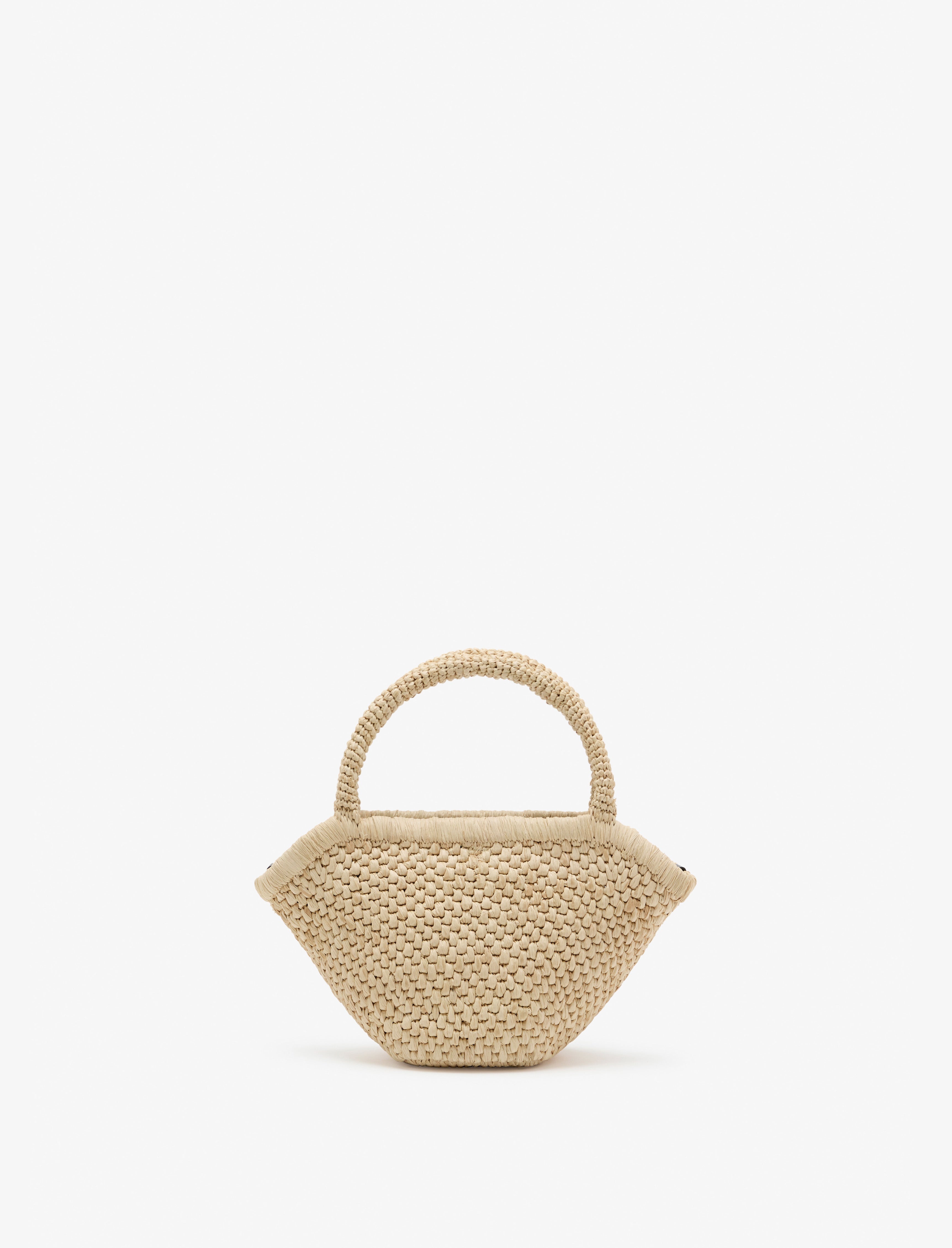 Small Chelsea Tote in Natural Raffia - 4