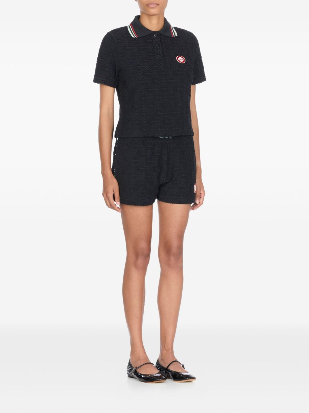monogram terry-cloth shorts - 2