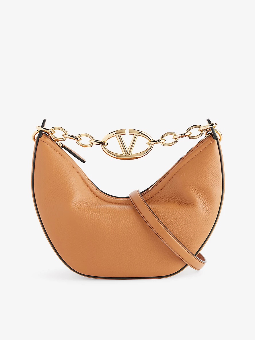 VLOGO small leather shoulder bag - 1