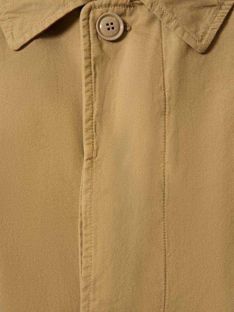 Cotton canvas long trench coat - 2