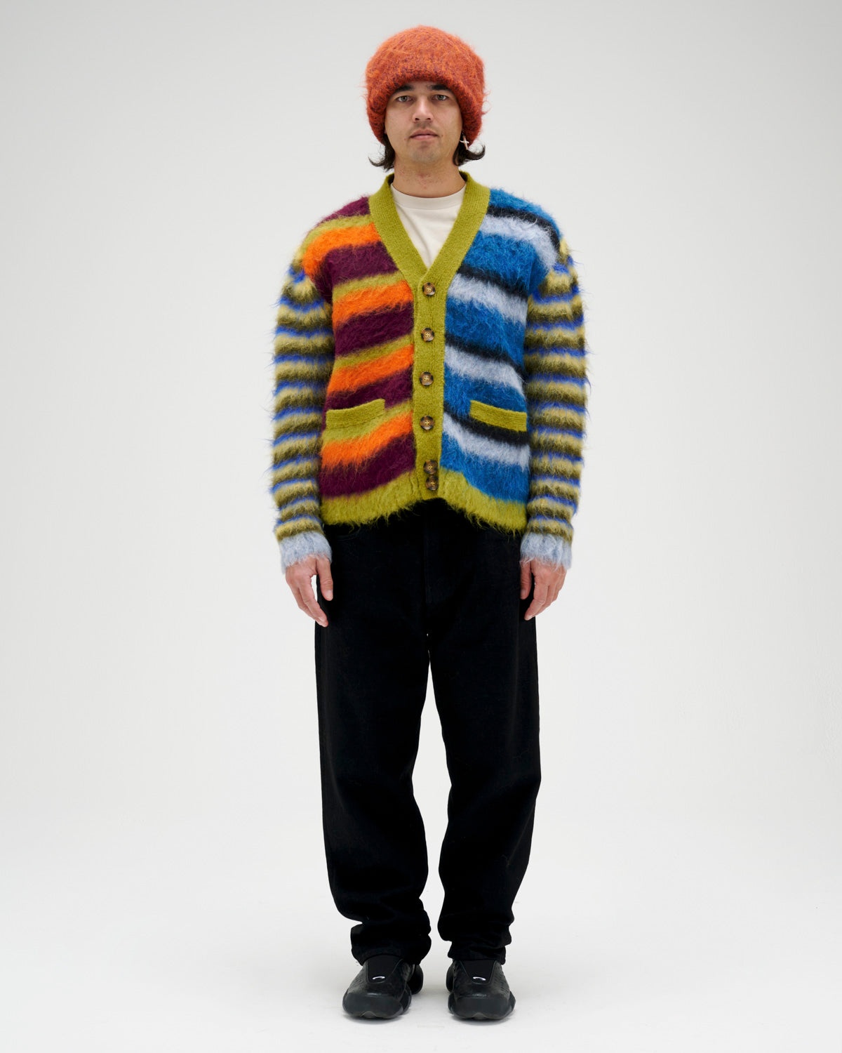 Blurry Lines Alpaca Cardigan - Multi - 8