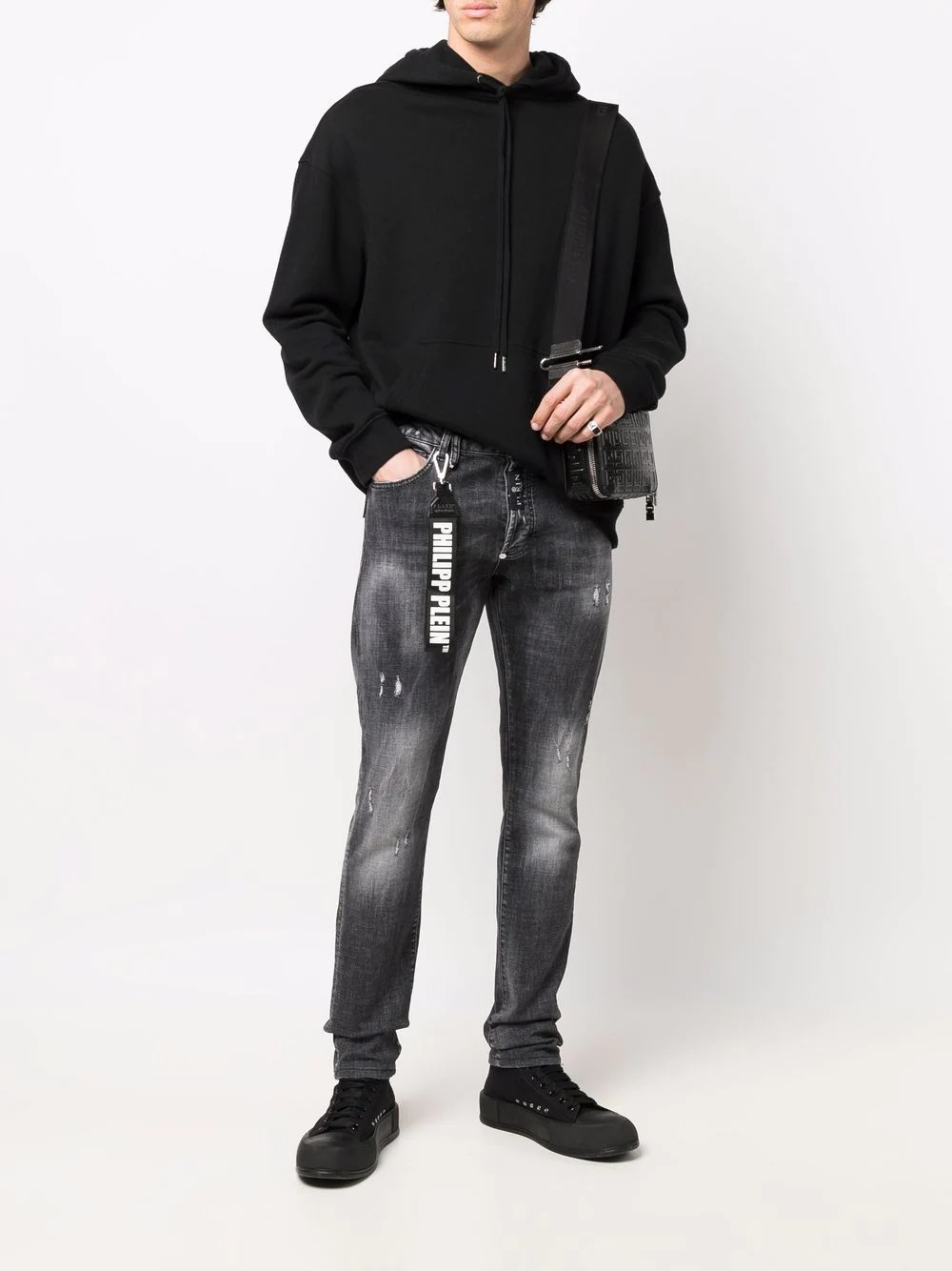 distressed slim-fit jeans - 2