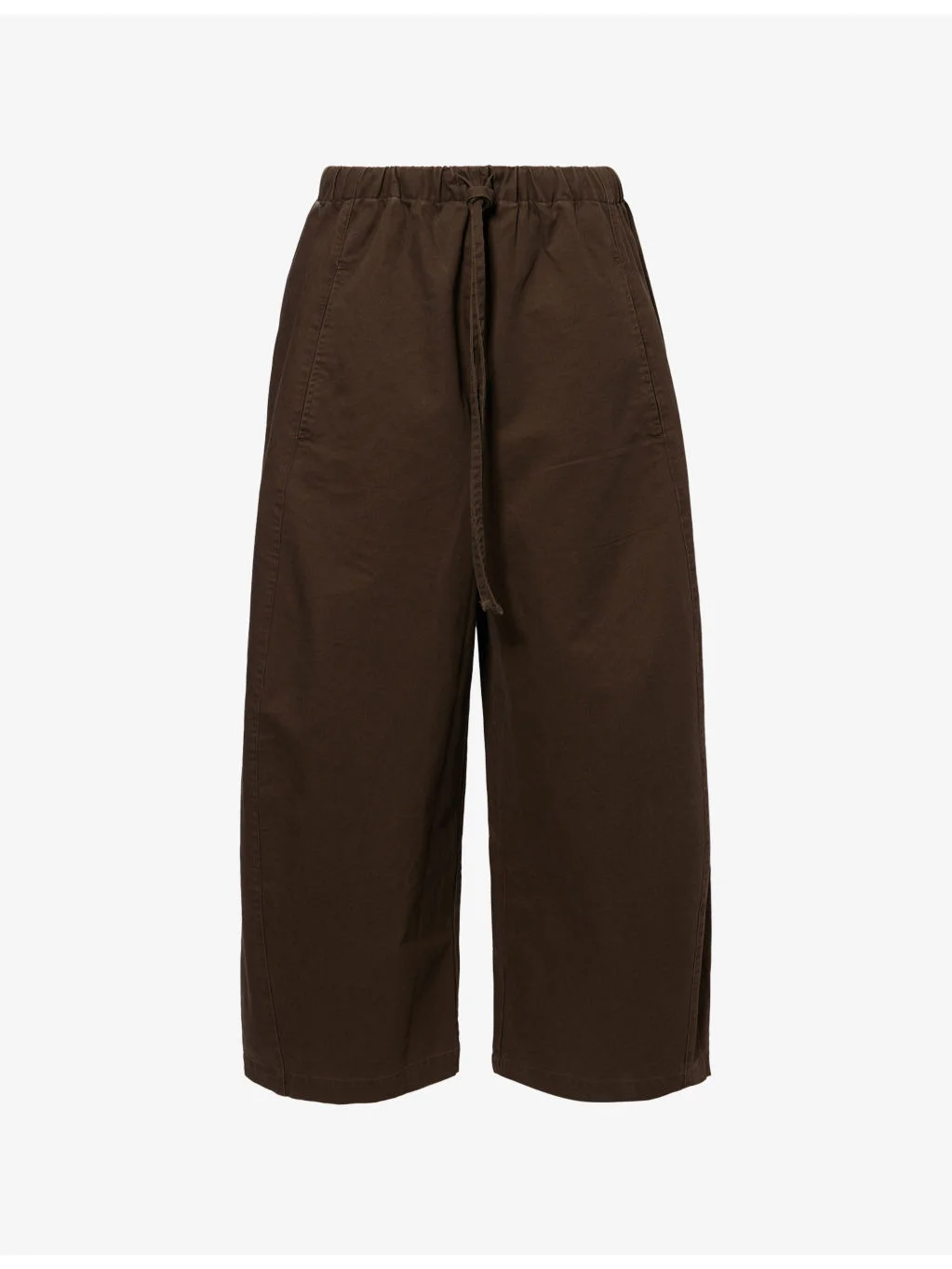 Loft Curved-Hem Cotton Trousers - 1