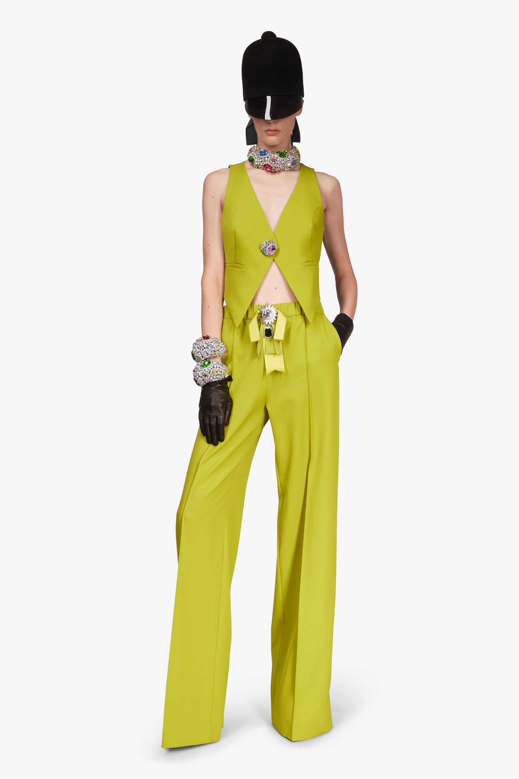 CRYSTAL GEMSTONE CLUSTER GILET - 3
