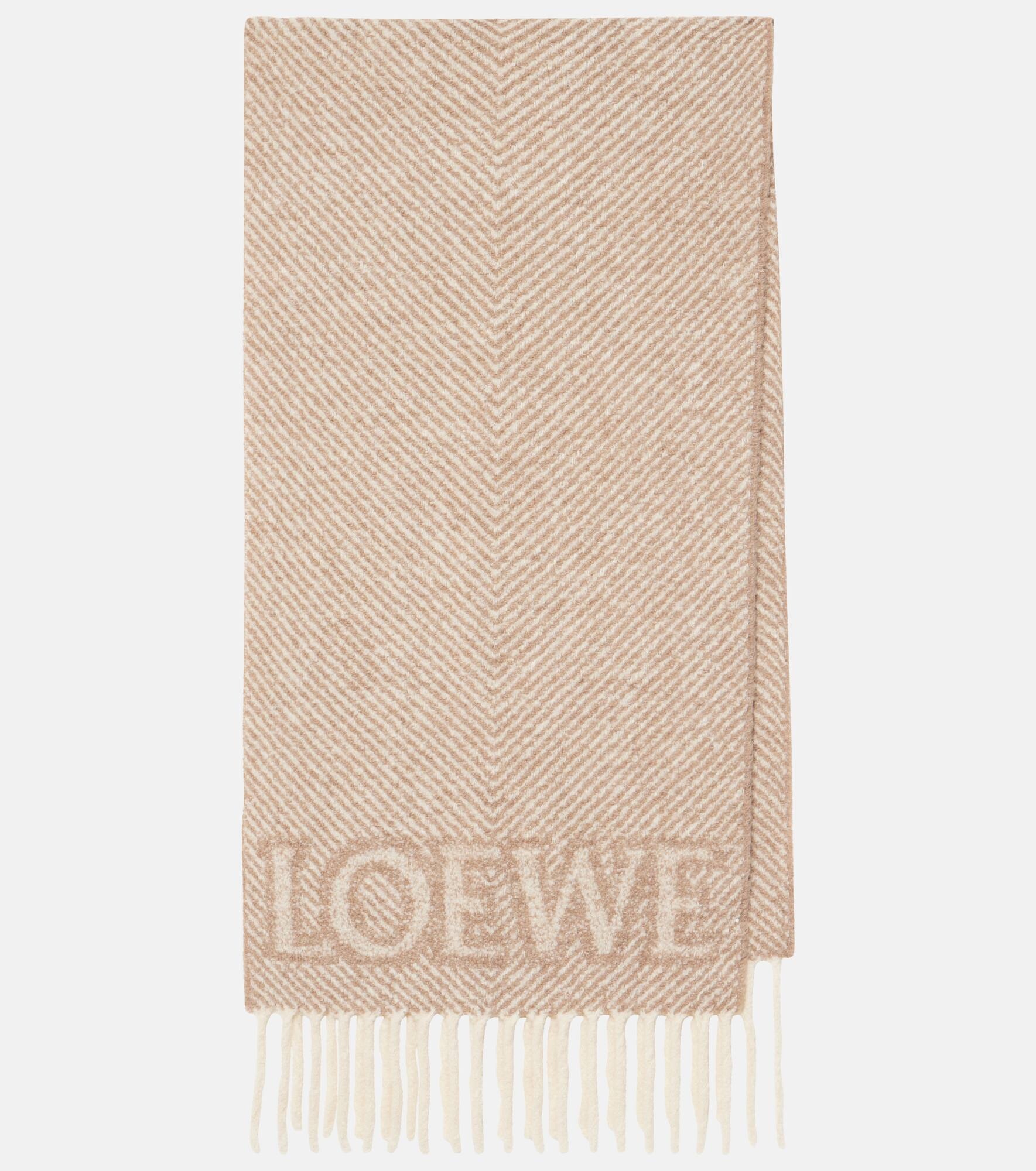 Alpaca and wool-blend scarf - 1