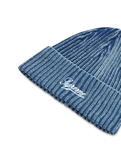 Supreme bleached rib beanie hat outlook