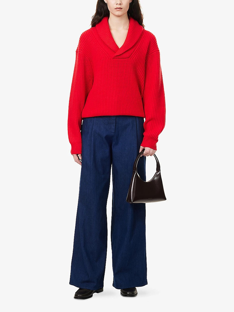 The Garment Como Shawl-Neck Wool and Cashmere Jumper outlook