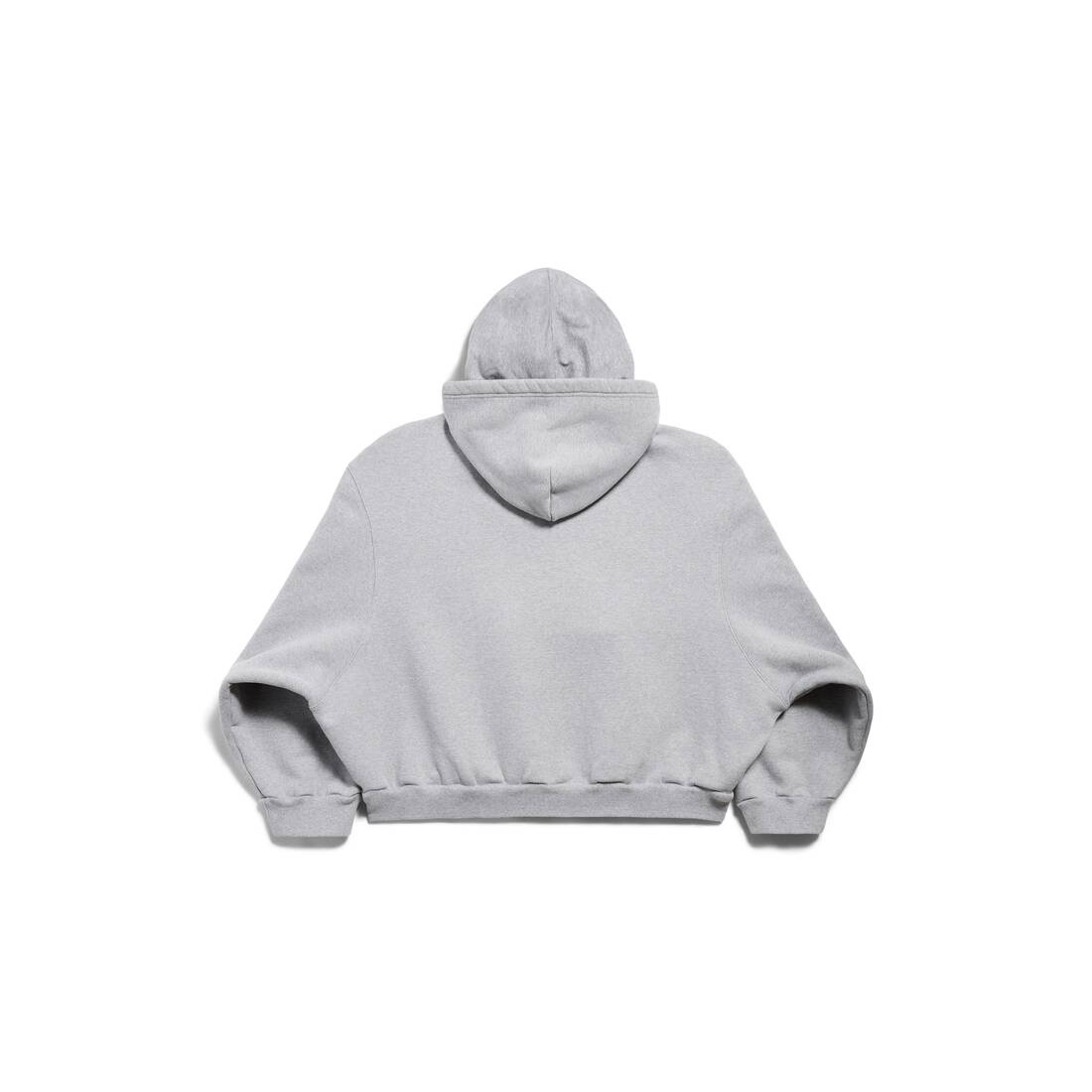24AW new/BALENCIAGA インコグニートフーディ― Hoodie Gray 24AW BALENCIAGA INCOGNITO BOXY ロゴ コットン フーディ ジップ